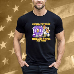 Minnesota Vikings 2024 Playoff Bound Skol Vikings T-Shirt