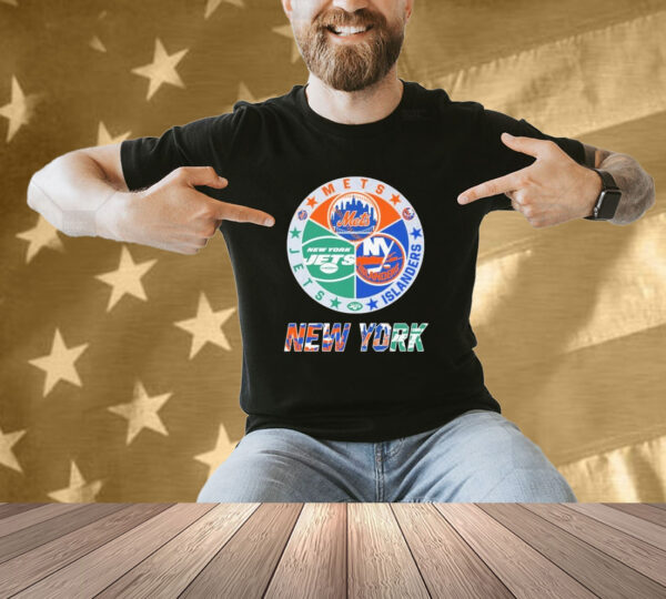 New York Jets x New York Mets x New York Islanders Shirt