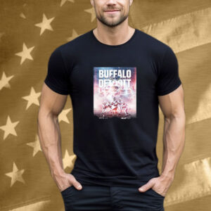 Official Buffalo Bills vs. Detroit Lions December 15 2024 The Motor City Showdown Poster T-Shirt