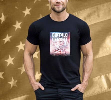 Official Buffalo Bills vs. Detroit Lions December 15 2024 The Motor City Showdown Poster T-Shirt