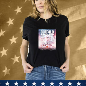 Official Buffalo Bills vs. Detroit Lions December 15 2024 The Motor City Showdown Poster T-Shirt