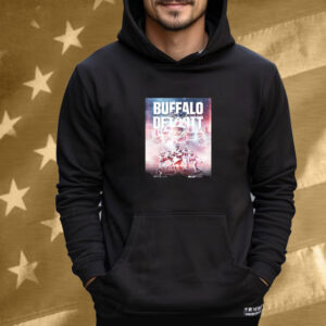 Official Buffalo Bills vs. Detroit Lions December 15 2024 The Motor City Showdown Poster T-Shirt