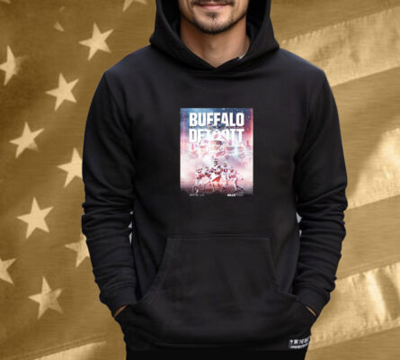 Official Buffalo Bills vs. Detroit Lions December 15 2024 The Motor City Showdown Poster T-Shirt