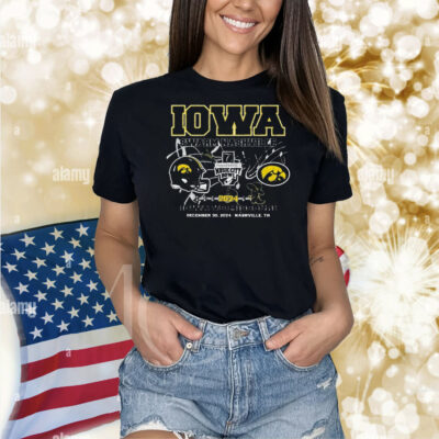 Official Iowa Hawkeyes Vs Missouri Tigers Swarm Nashville 2024 Transperfect Music City Bowl Dec 30 Shirt