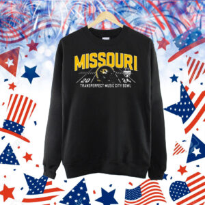 Official Missouri Tigers 2024 Transperfect Music City Bowl Bound Helmet NCAA Shirt