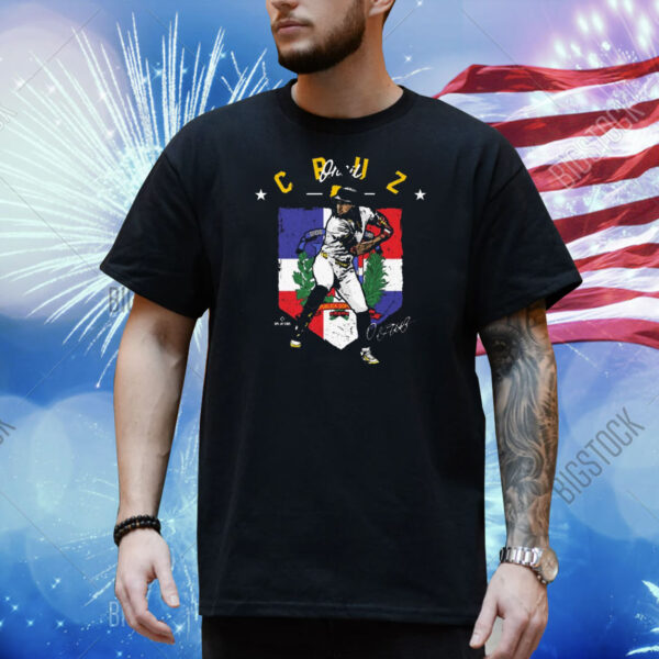 Official Oneil Cruz Pittsburgh Pirates Country Flag Signature Shirt