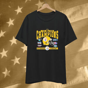 Pittsburgh Steelers Six Time Super Bowl Champions T-Shirt