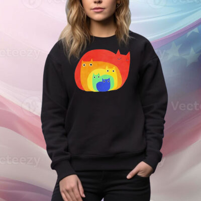 Rainbow cats art Tee Shirt