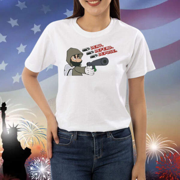 Super Mario Bros Luigi Deny Defend Depose Shirt