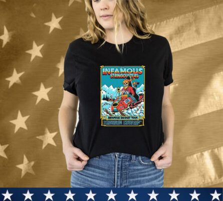 The Infamous Stringdusters 2025 Tour Ski Dust Skeleton T-Shirt