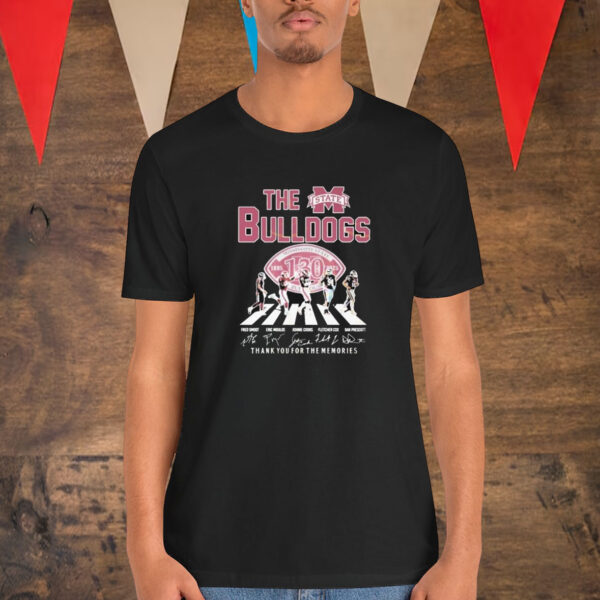 The Mississippi State Bulldogs 130 Years 1895-2025 Signature Thank You For The Memories T-Shirt