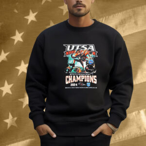 UTSA Roadrunners Celebrations 2024 Champions Of Myrtle Beach Bowl Mascot NCAA Bowl Games 2024-2025 Shirt