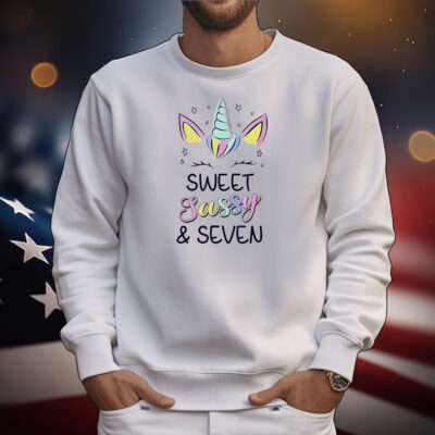 Unicorn sweet sassy and seven T-Shirt