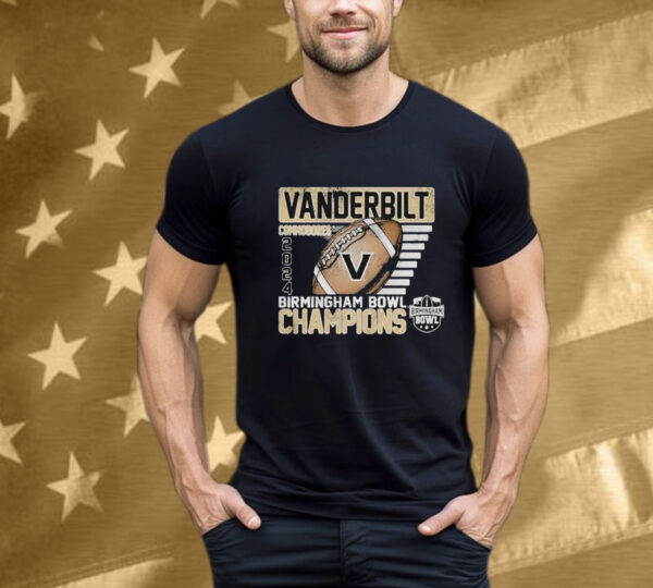 Vanderbilt Commodores 2024 Birmingham Bowl Champions T-Shirt