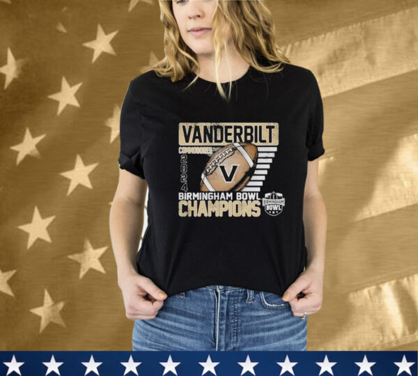 Vanderbilt Commodores 2024 Birmingham Bowl Champions T-Shirt