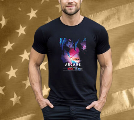 Vi And Jinx Arcane Season 2 Releasing In November Only On Netflix 2024 T-Shirt