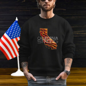 Embroidered California Strong Sweatshirt Support LA Firefighters Los Angeles Fire Recovery Tee Shirt