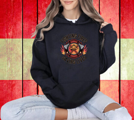 Fighting Fires Saving Lifes Los Angeles Fire T-Shirt