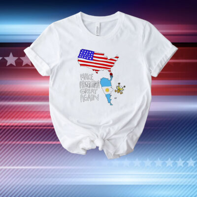 Nueva era de prosperidad make argentina and America great again T-Shirt