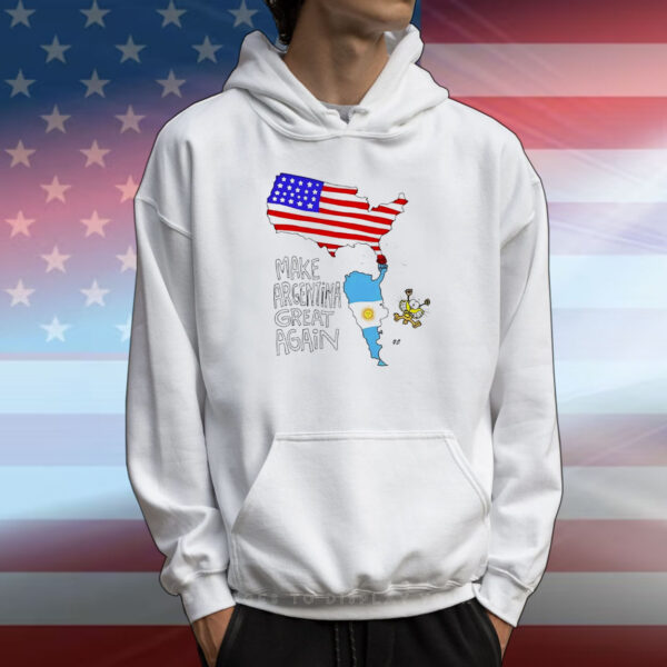 Nueva era de prosperidad make argentina and America great again T-Shirt