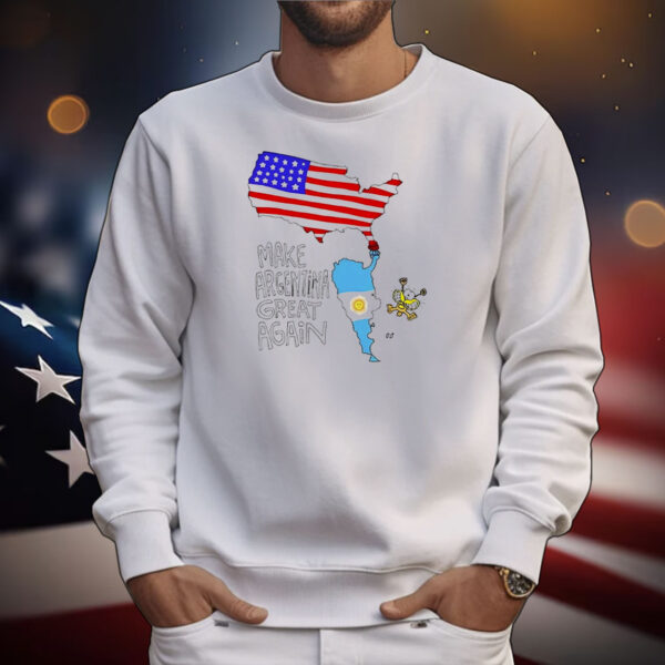 Nueva era de prosperidad make argentina and America great again T-Shirt
