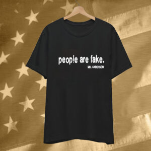 People Are Fake Mr Anderson Tee Shirt