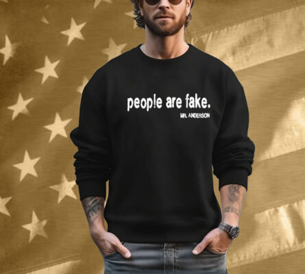 People Are Fake Mr Anderson Tee Shirt