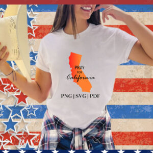 Pray For California Design, Los Angeles T-Shirt