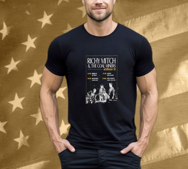 Richy Mitch & The Coal Miners Australia 2024 Tour T-Shirt