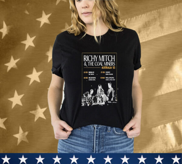 Richy Mitch & The Coal Miners Australia 2024 Tour T-Shirt