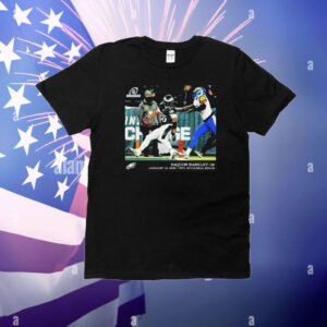 Saquon Barkley Philadelphia Eagles Vs Los Angeles Rams NFL Playoffs Flash Features NFC Divisional Round T-Shirt