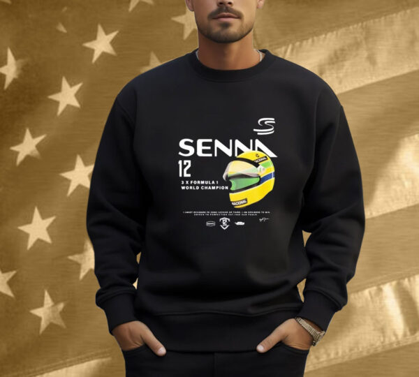 Senna 12 3X Formula 1 World Champions 2025 T-Shirt