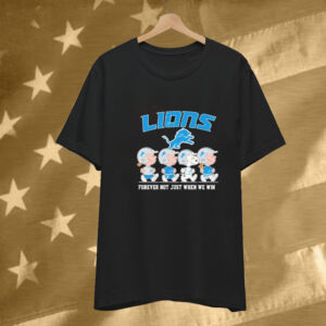 Snoopy The Peanuts X Detroit Lions Forever Not Just When We Win Tee Shirt