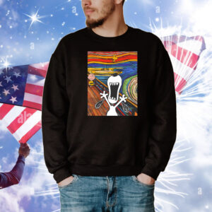 Snoopy Woodstock and Charlie Brown X Edvard Munch’s The Scream The Howl T-Shirt