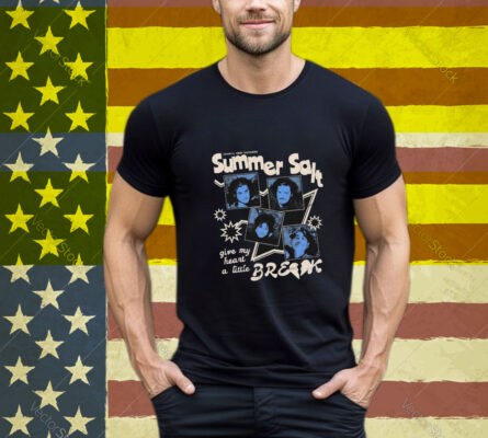 Summer Salt Choral Reef Rockers Give My Heart A Little Break Four Faces T-Shirt