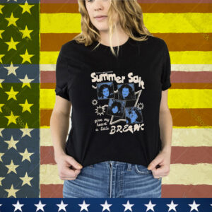 Summer Salt Choral Reef Rockers Give My Heart A Little Break Four Faces T-Shirt