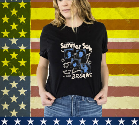 Summer Salt Choral Reef Rockers Give My Heart A Little Break Four Faces T-Shirt