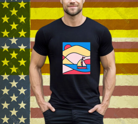 Summer Salt Geometric Sailboat T-Shirt