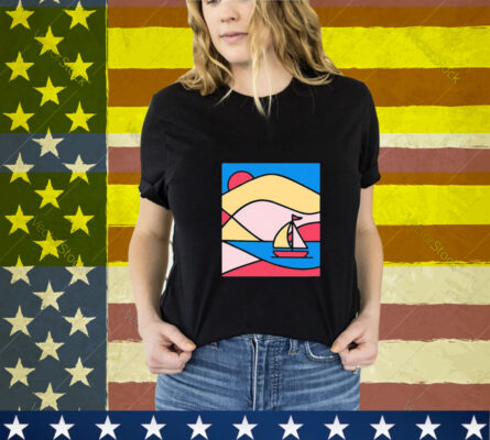 Summer Salt Geometric Sailboat T-Shirt