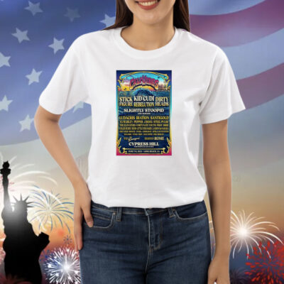 Cali Vibes Fest June 7-8 2025 In Long Beach CA Tour Shirt