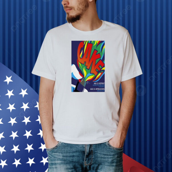 The Cake Tour August 13 Detroit 15 Interlochen 2025 Shirt