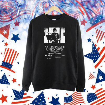 Timothée Chalamet Searchlight Pictures A Complete Unknown Studio Wed Dec 25 2024 Shirt