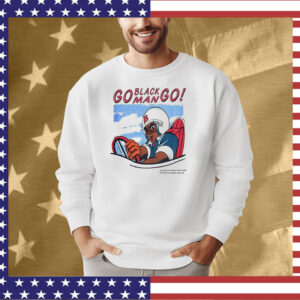 Metro Boomin Wearing Go Black Man Go Black Angels In Flight T-Shirt