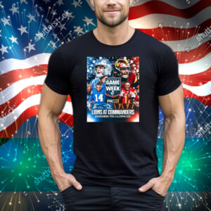 Official Detroit Lions At Washington Commanders America’s Game Of The Week November 9th 2025 Poster Tee Shirt