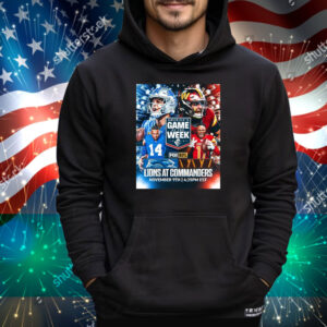 Official Detroit Lions At Washington Commanders America’s Game Of The Week November 9th 2025 Poster Tee Shirt