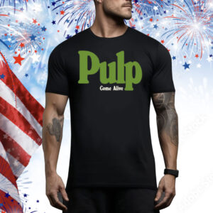 Pulp Come Alive Black Tee Shirt