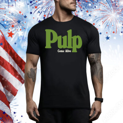 Pulp Come Alive Black Tee Shirt