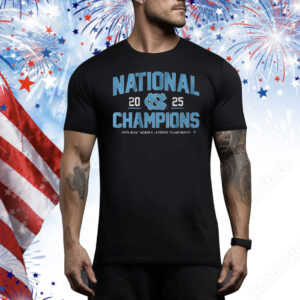 UNC Women's Lacrosse 2025 National Champions Tee Shirt