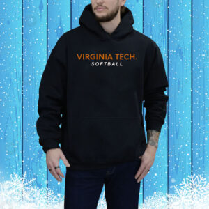 Virginia Tech Softball Logo Stack Tee Shirt