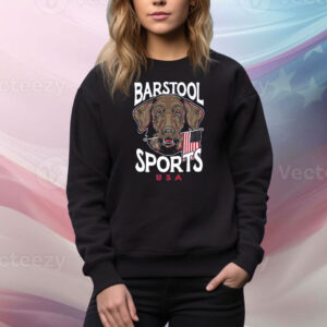 Barstool Sports Dog USA Pocket Tee Shirt